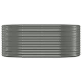 Garden Raised Bed Galvanised Steel 175x100x68 cm Grey 319059