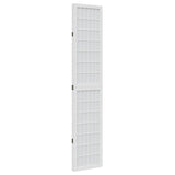 Room Divider 3 Panels White Solid Wood Paulownia 358783