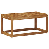 Outdoor Stool Bench Natural 79 x 43 x 37 cm Solid Acacia Wood 900663