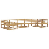 Outdoor Sofa Set 7 pcs White Solid Acacia Wood 3386963