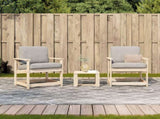 3 Piece Garden Lounge Set Solid Wood Pine 832630