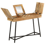 Dressing Table 105x35x75 cm Solid Rough Mango Wood and Iron 372738