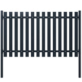 ZNTS Fence Panel Anthracite 174.5x125 cm Powder-coated Steel 146472