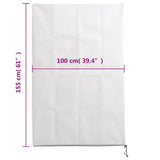 Plant Fleece Covers with Zip 10 pcs 70 g/m 1x1.55 m 3203548
