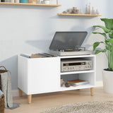 Record Cabinet White 84.5x38x48 cm Engineered Wood 831941