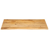 Table Top Live Edge 120x60x2.5 cm Solid Wood Mango 370456