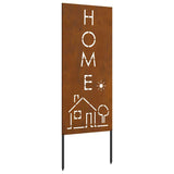 Garden Privacy Screen Rusty 50 x 140 cm Weathering Steel 876342