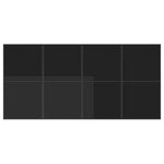 Garden Dining Set 9 pcs Black Steel 3335875