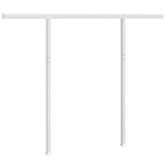 Awning Post Set White 300x245 cm Iron 315093