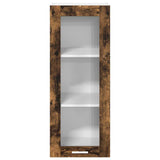 Hanging Cabinet Smoked Oak 40 x 31 x 100 cm Engineered Wood 884382