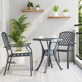 Garden Chair 2 pcs Anthracite 56 x 65 x 89 cm Steel 362775