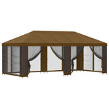 6 x 3 m Taupe Polyester and Steel 190 3376024