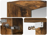 Bathroom Mirror Cabinet Smoked Oak 60 x 14.5 x 70 cm 889067