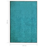 Doormat Washable Cyan 120x180 cm 323462