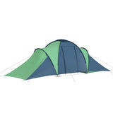 Camping Tent 6 Persons Blue and Green 93184