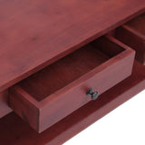 ZNTS Coffee Table Brown 100x55x46 cm Solid Mahogany Wood 283837
