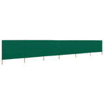 ZNTS 6-panel Wind Screen Fabric 800x160 cm Green 47181