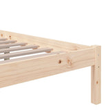 Bed Frame without Mattress Solid Wood 120x200 cm 814879