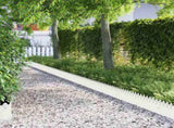 Lawn Edgings 30 pcs White 103 x 0.05 x 22 cm Steel 874749