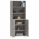 Highboard Grey Sonoma 69.5x34x180 cm Engineered Wood 3189227