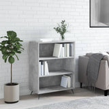 Bookcase Concrete Grey 69.5x32.5x90 cm Engineered Wood 828336