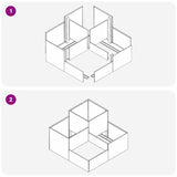 Garden Planter Silver 100 x 100 x 60 cm Stainless steel 865866