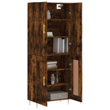 Highboard Smoked Oak 69,5x34x180 cm Engineered Wood 3195784