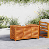 Garden Storage Box with Louver 113x50x56 cm Solid Wood Acacia 365841
