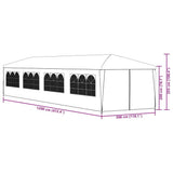 Garden Marquee 3x12 m White 91429