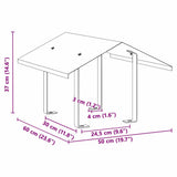 Chimney Hood Silver 50 x 60 x 37 cm Stainless Steel 42008435