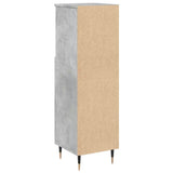 Bathroom Cabinet Concrete Grey 30x30x100 cm Engineered Wood 857204