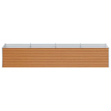 Garden Raised Bed 390 x 100 x 68 cm Galvanised Steel 42017369