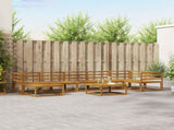 Outdoor Sofa Set 8 pcs Natural Solid Acacia Wood 3367912