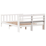 Bed Frame without Mattress White 120x190 cm Small Double Solid Wood Pine 3306569