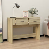 Console Table Sonoma Oak 100x39x75 cm Engineered Wood 816779