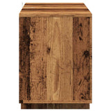 TV Cabinet Old Wood 130x35x50 cm Engineered Wood 856788
