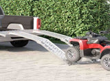 Foldable Motorcycle Ramp 340 kg per ramp 2 pcs Silver Aluminium 42021086