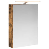 Bathroom Mirror Cabinet Smoked Oak 50 x 14.5 x 70 cm 889051
