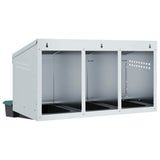 Chicken Nesting Box 3 Compartments Wall-Mounted Galvanised Steel 4104900