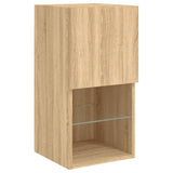 6 Piece TV Wall Units with LED Sonoma Oak Engineered Wood 3216688