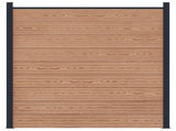 Fence Panel WPC and Aluminium Brown 42039055
