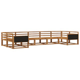 Outdoor Sofa Set 7 pcs Natural Solid Acacia Wood 3382852