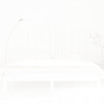 ZNTS Wall Headboard White 185x3x110 cm Solid Wood Pine 824964
