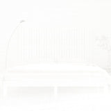 ZNTS Wall Headboard White 185x3x110 cm Solid Wood Pine 824964