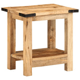 Side Table 40x30x40 cm Solid Rough Wood Mango 358501