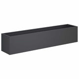 Garden Planter 2 pcs Anthracite 100 x 20 x 20 cm 8005181