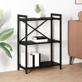 Bookshelf Black Oak 60 x 30 x 85 cm Engineered Wood 868395
