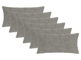 Cushion Cover 6 pcs HEERLEN Light Grey 50 x 80 cm 912180