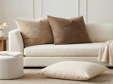 Cushion Cover 6 pcs HEERLEN Taupe 80 x 80 cm Chenille Fabric 913632
