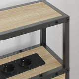Storage Headboard with Shelf Sonoma oak 80 cm Engineered wood 859726